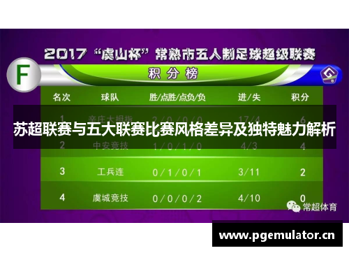 苏超联赛与五大联赛比赛风格差异及独特魅力解析 苏超联赛与五大联赛比赛风格差异及独特魅力解析